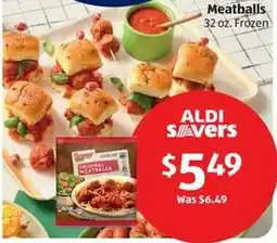 Aldi Bremer Original or Italian Meatballs offer