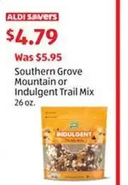 Aldi Southern Grove Mountain or Indulgent Trail Mix offer