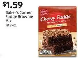 Aldi Baker's Corner Fudge Brownie Mix offer