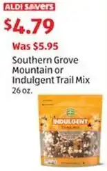 Aldi Southern grove mountain or indulgent trail mix offer