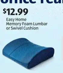 Aldi Easy Home Memory Foam Lumbar or Swivel Cushion offer