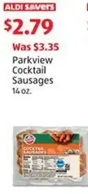 Aldi Parkview Cocktail Sausages offer