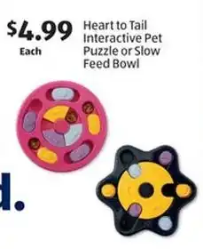 Aldi Heart to tail interactive pet puzzle or slow feed bowl offer