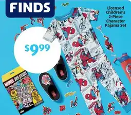 Aldi Licensed Children's 2-Piece Character Pajama Set offer