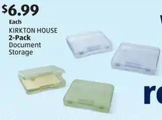 Aldi Kirkton house 2-pack document storage offer