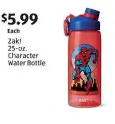 Aldi Zak Character Water Bottle offer