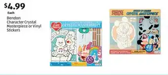 Aldi Bendon Character Crystal Masterpiece or Vinyl Stickers offer