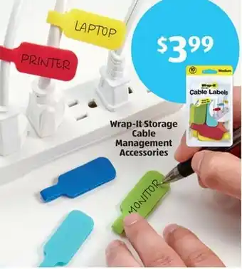 Aldi Wrap-It Storage Cable Management Accessories offer