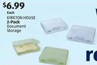 Aldi KIRKTON HOUSE 2-Pack Document Storage offer