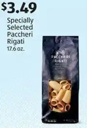 Aldi Specially Selected Paccheri Rigati offer