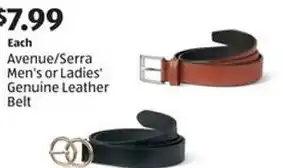 Aldi Avenue/Serra Men's or Ladies Genuine Leather Belt offer