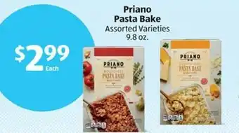 Aldi Priano Pasta Bake Assorted Varieties offer