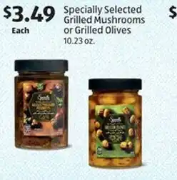 Aldi Specially Selected Grilled Mushrooms or Grilled Olives offer