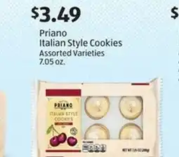 Aldi Priano Italian Style Cookies Assorted Varieties offer