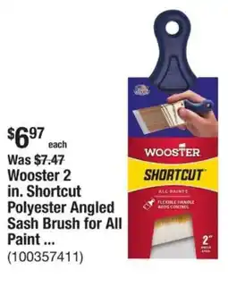 The Home Depot Wooster 2 in. Shortcut Polyester Angled Sash Brush for All Paint ... offer