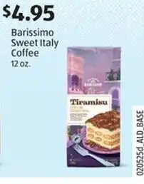 Aldi Barissimo Sweet Italy offer