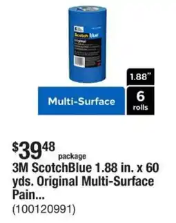 The Home Depot 3M scotchblue 1.88 in. x 60 yds. original multi-surface pain... offer