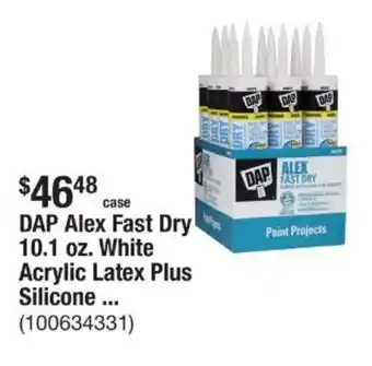 The Home Depot Dap alex fast dry 10.1 oz. white acrylic latex plus silicone offer