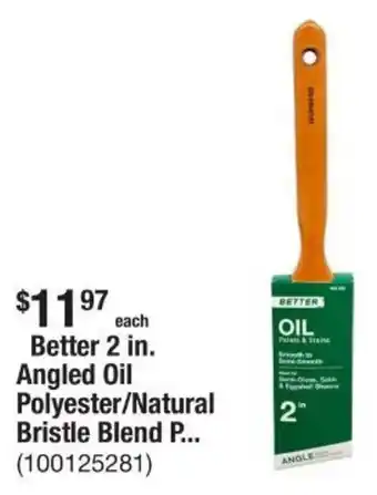 The Home Depot Better 2 in. Angled Oil Polyester/Natural Bristle Blend P... offer