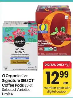 Albertsons organics Signature Coffee Pods offer