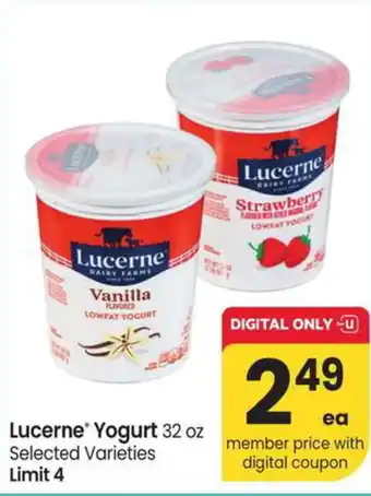 Albertsons Lucerne Yogurt offer