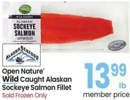 Albertsons Open Nature Wild Caught Alaskan Sockeye Salmon Fillet offer