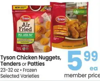 Albertsons Tyson Chicken Nuggets, Tenders or Patties offer