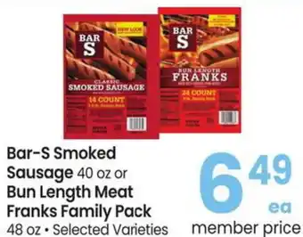 Albertsons Bar-S Smoked Sausage offer