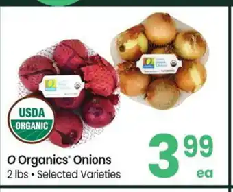 Albertsons O Organics Onions offer