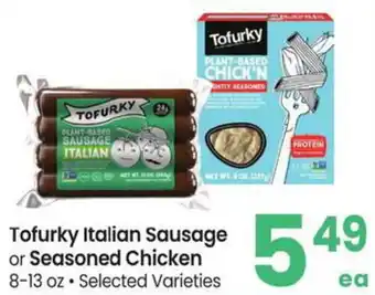 Albertsons Tofurky Italian Sausage or Seasoned Chicken offer