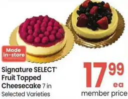 Albertsons Signature SELECT Fruit Topped Cheesecake offer