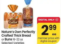 Albertsons Nature's Own Perfectly Crafted Thick Bread offer