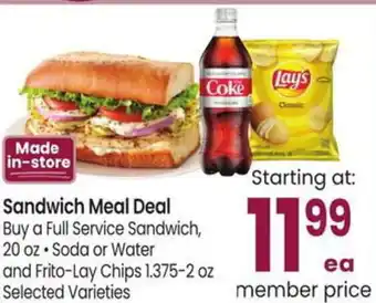 Albertsons Sandwich Meal Deal offer