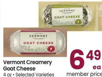 Albertsons Vermont Creamery Goat Cheese offer