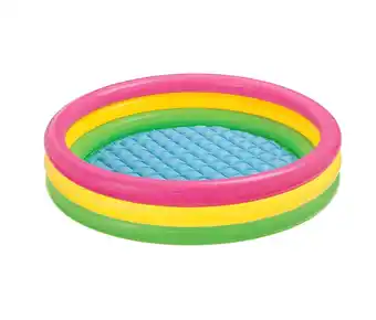 Walmart Intex 58924EP 34in x 10in Sunset Glow Soft Inflatable Baby Swimming Pool offer