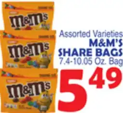 Bravo Supermarkets M & M' S SHARE BAGS offer