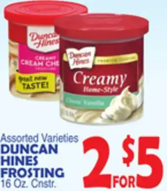 Bravo Supermarkets DUNCAN HINES FROSTING offer