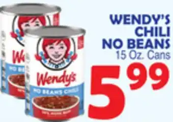 Bravo Supermarkets WENDY'S CHILI NO BEANS offer