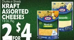 Bravo Supermarkets KRAFT ASSORTED CHEESES offer