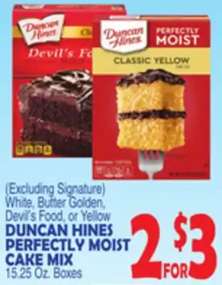 Bravo Supermarkets DUNCAN HINES PERFECTLY MOIST CAKE MIX offer