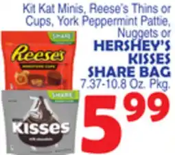 Bravo Supermarkets HERSHEY'S KISSES SHARE BAG offer