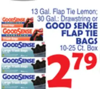 Bravo Supermarkets GOOD SENSE FLAP TIE BAGS offer