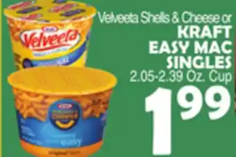 Bravo Supermarkets KRAFT EASY MAC SINGLES offer