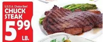 Bravo Supermarkets CHUCK STEAK offer