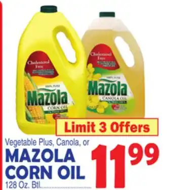 Bravo Supermarkets MAZOLA CORN OIL offer