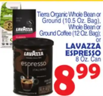 Bravo Supermarkets LAVAZZA ESPRESSO 8 Oz. Can offer