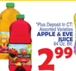 Bravo Supermarkets APPLE & EVE JUICE offer