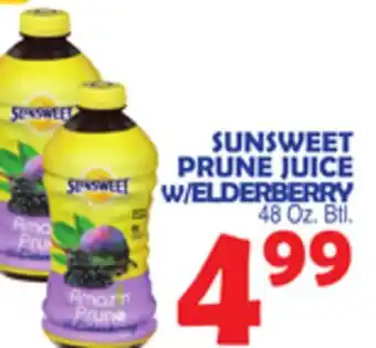 Bravo Supermarkets SUNSWEET PRUNE JUICE W/ELDERBERRY offer