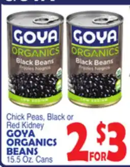 Bravo Supermarkets GOYA ORGANICS BEANS offer