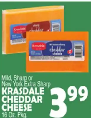 Bravo Supermarkets KRASDALE CHEDDAR CHEESE offer